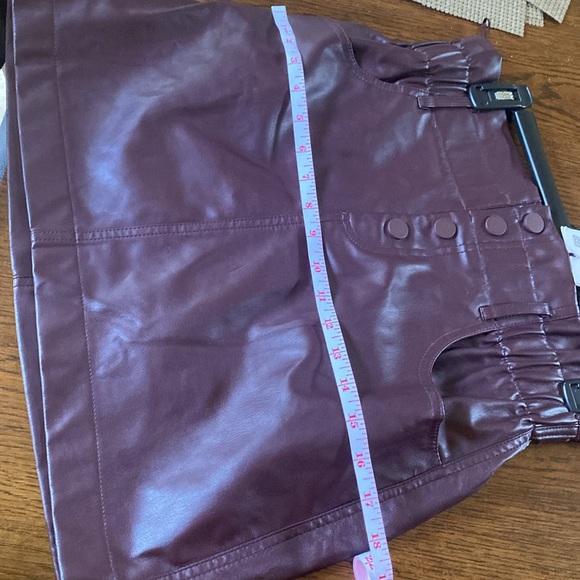 Zara burgundy skirt, size medium. Looks like leather, but not. NWT - Picture 6 of 6